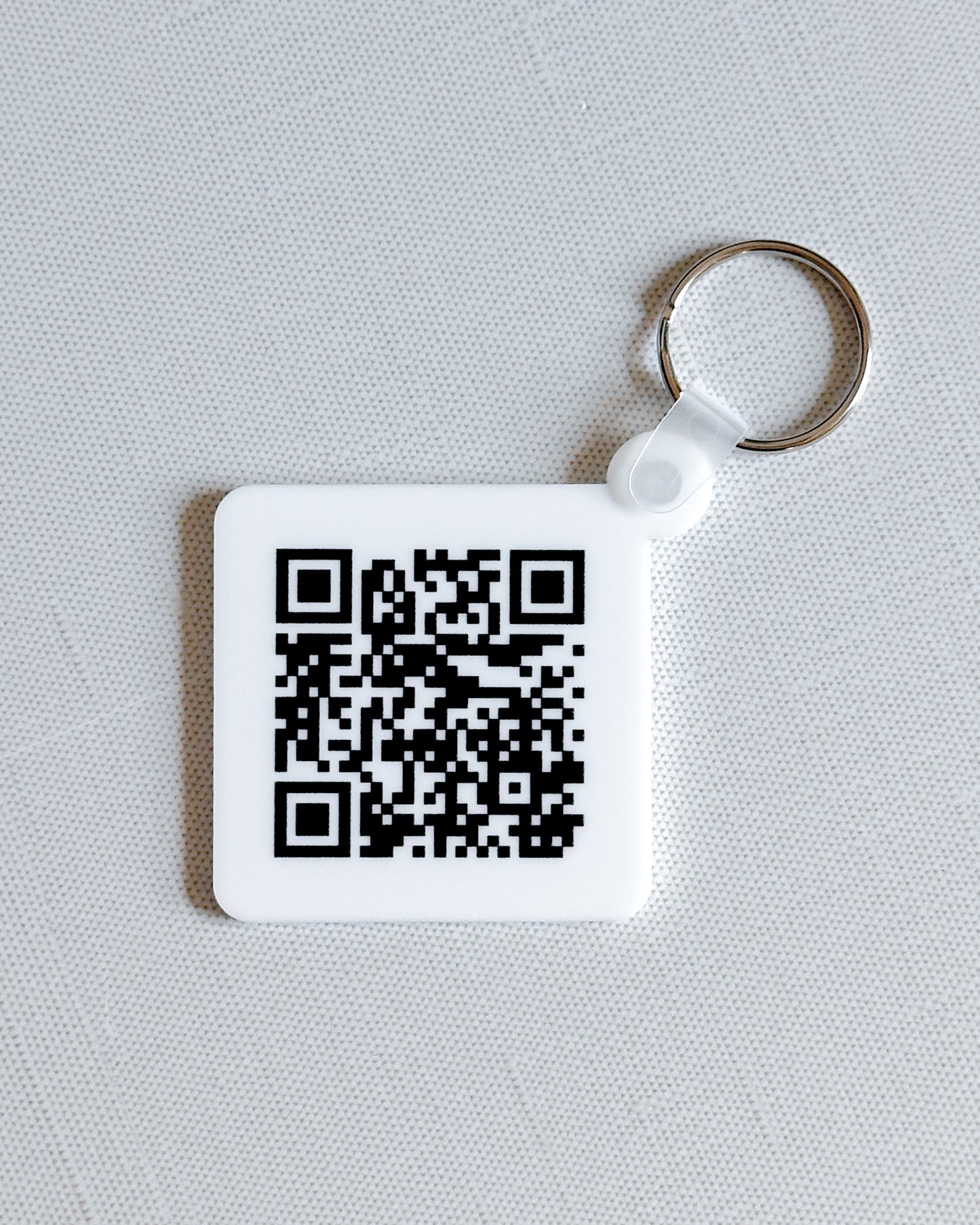 Custom Logo & QR Code Keychain