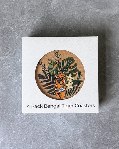 Bengal Tiger Coaster Set