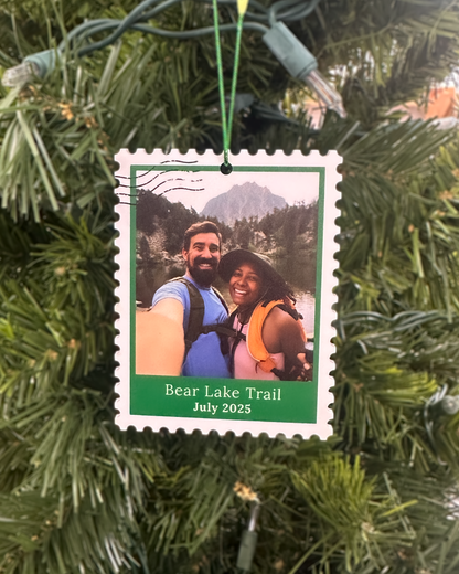 Custom Stamp Photo Ornament