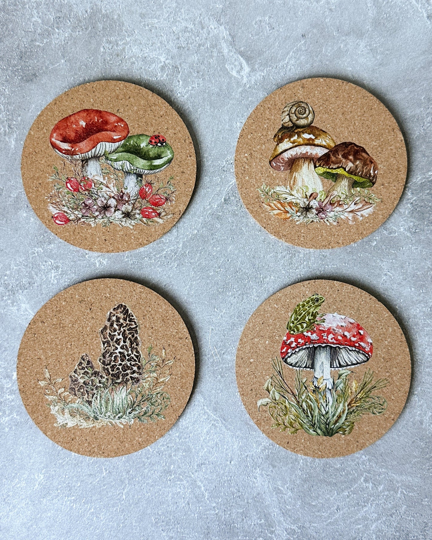 Mushroom Coaster Set