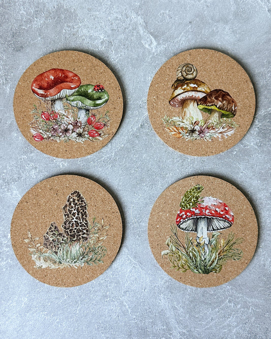 Mushroom Coaster Set