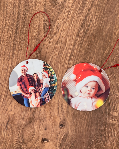 Round Custom Photo Ornament
