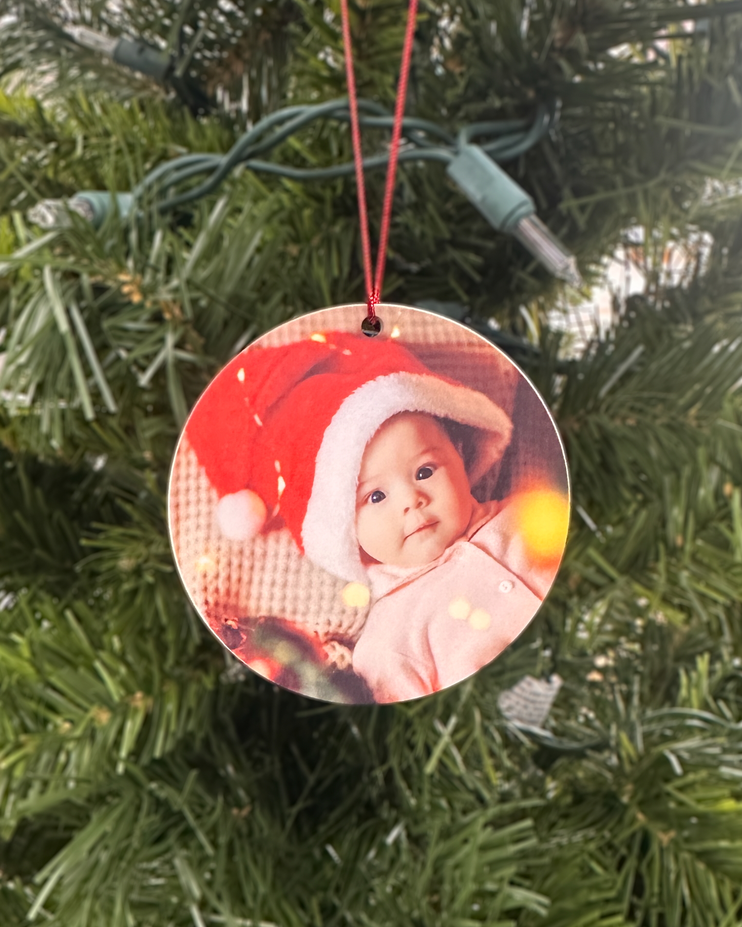 Round Custom Photo Ornament